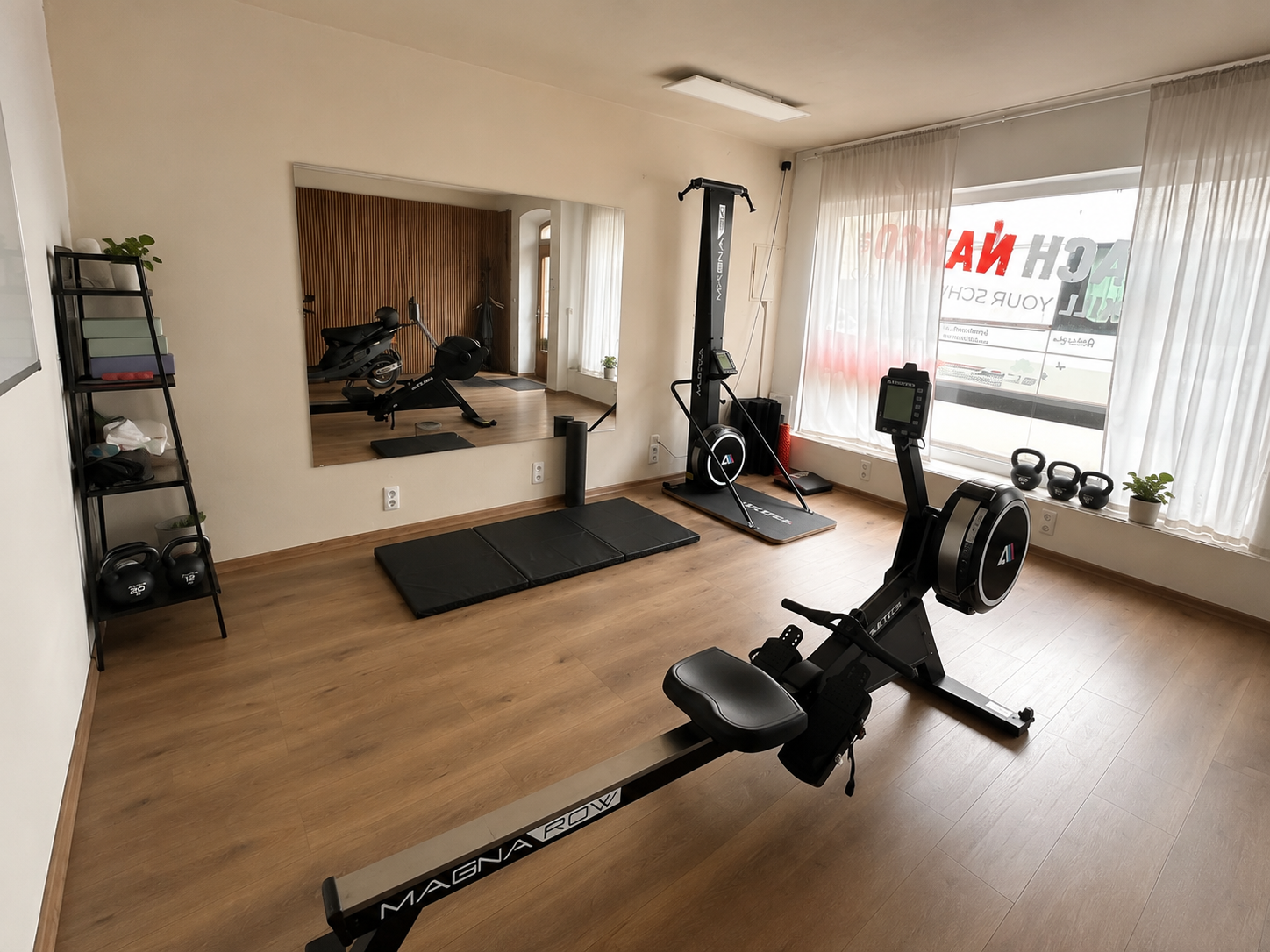 Private Gym Erlangen – Rudermaschine, Kabelzug